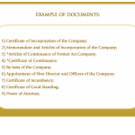 Examples of documents