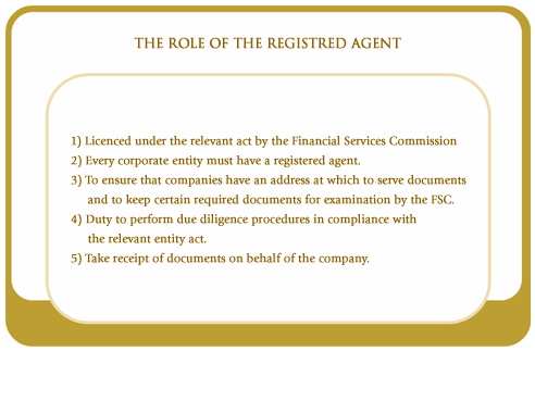 The role of the registered agent